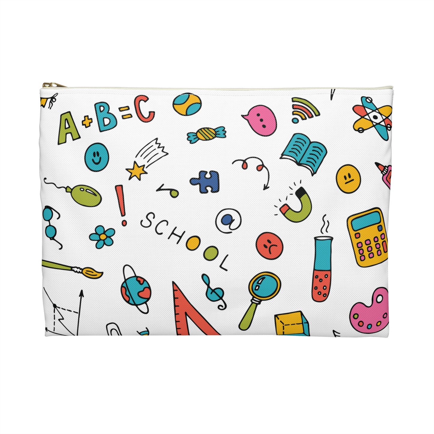 Personalized Classroom Couture Composition Book Inspired Accessory Pouch, Kids School Supplies, Classroom Organizer, Teacher Gift, Fun Stationery Case, Back to School