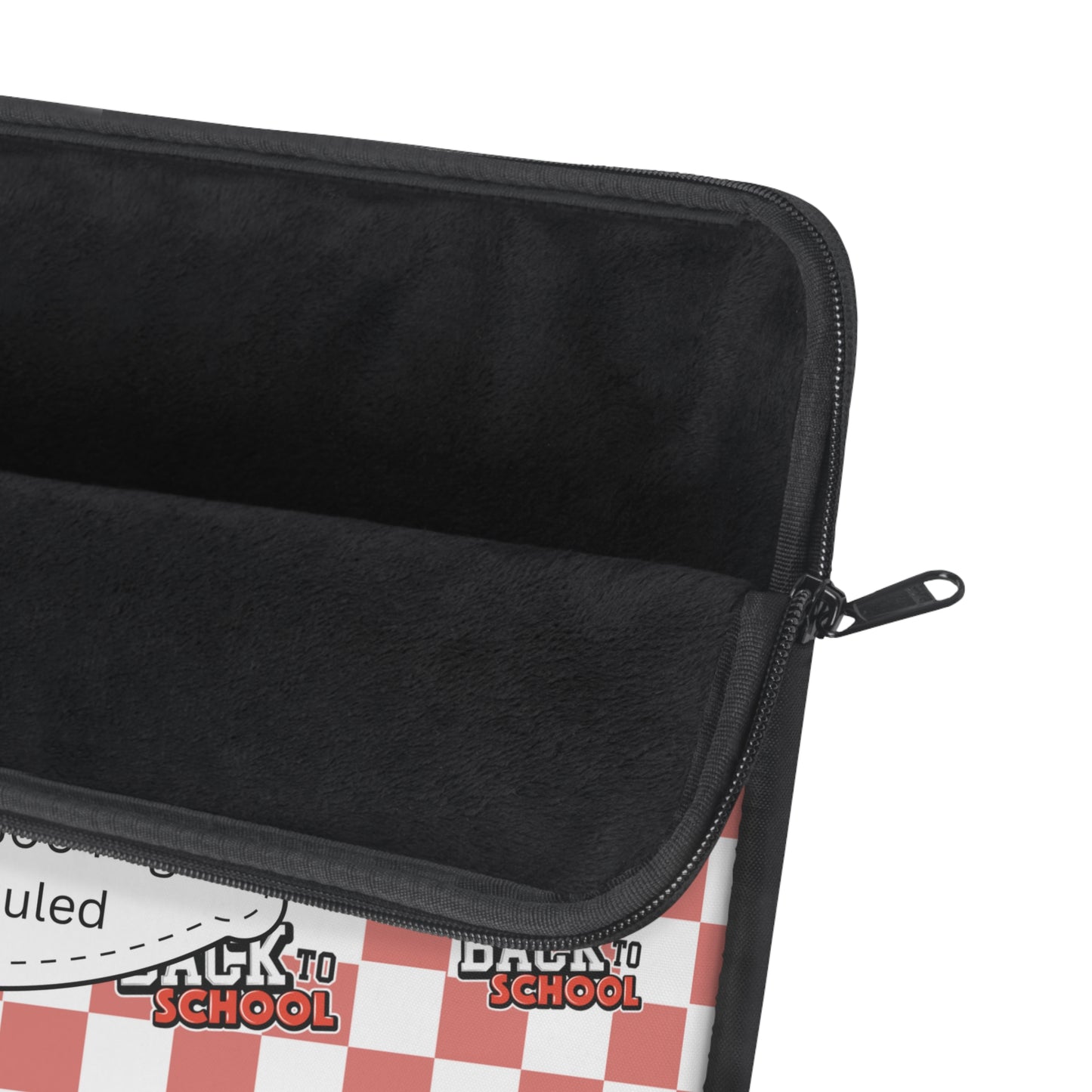 Personalized Red SchoolYard Chic Laptop Sleeve with Composition Book Inspired Design, Educational Gift for Teachers, Classroom Organization, Back to School, Unique Teacher Accessory