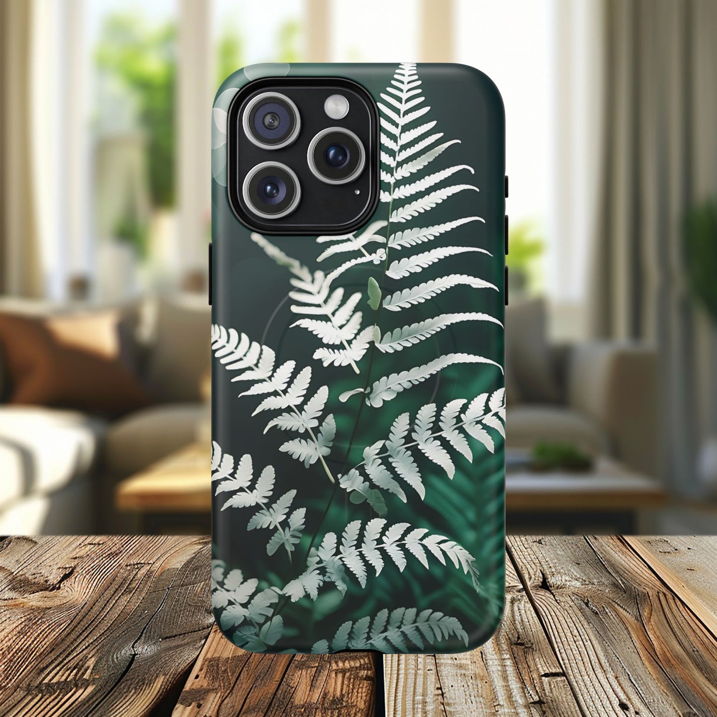 Elegant Fern Design Phone Case, Tough iPhone Cover, Nature Lover Gift, Botanical Phone Protector, Eco-Friendly Accessory