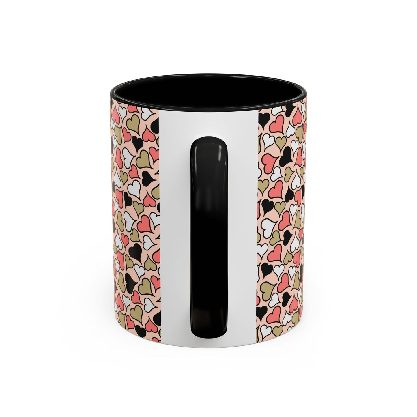 Colorful Heart Pattern Coffee Mug - Perfect Gift for Love & Friendship