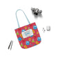 Personalized Kawaii Composition Book Inspired Canvas Tote Bag with Colorful Straps, Cute School Bag, Eco-Friendly Tote, Back to School Shopping Bag, Teacher Gift Idea