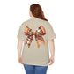 Autumn Highland Cow Charm Unisex Heavy Cotton Tee