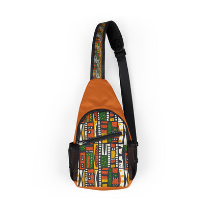 Colorful Tribal Harmony Chest Bag - Trendy Sling for Everyday Adventures, Cross Body Sling Bag, Chest Bag, Crossbody Backpack, Travel Bag