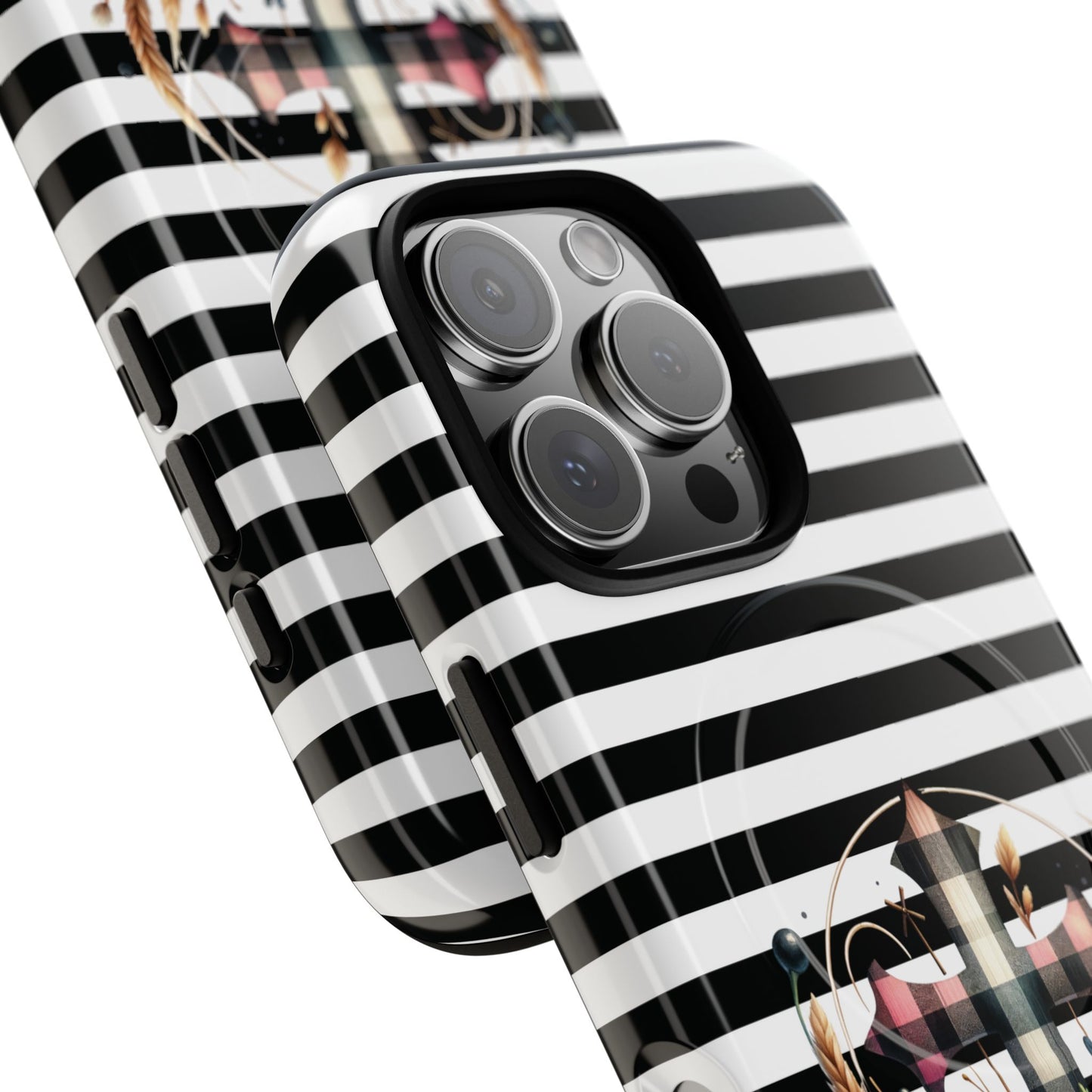Striped in His Glory iPhone Case, Tough Magnetic Phone Protector, MagSafe iPhone Cover, Durable Case for Everyday Use, Gift for Nature Lovers, Vibrant Design.