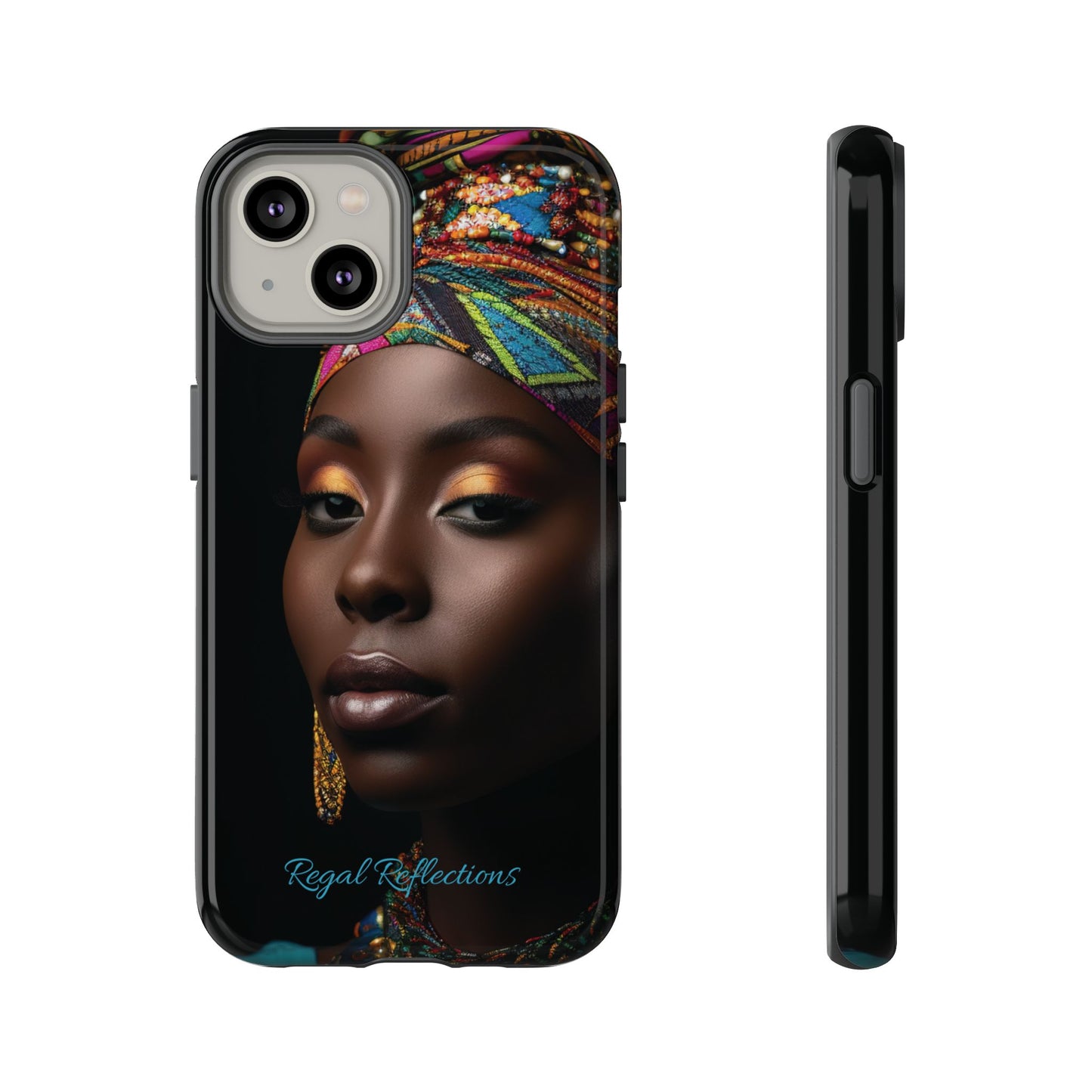 Regal Reflections: African Majesty iPhone, Samsung and Google Tough Phone Cases.