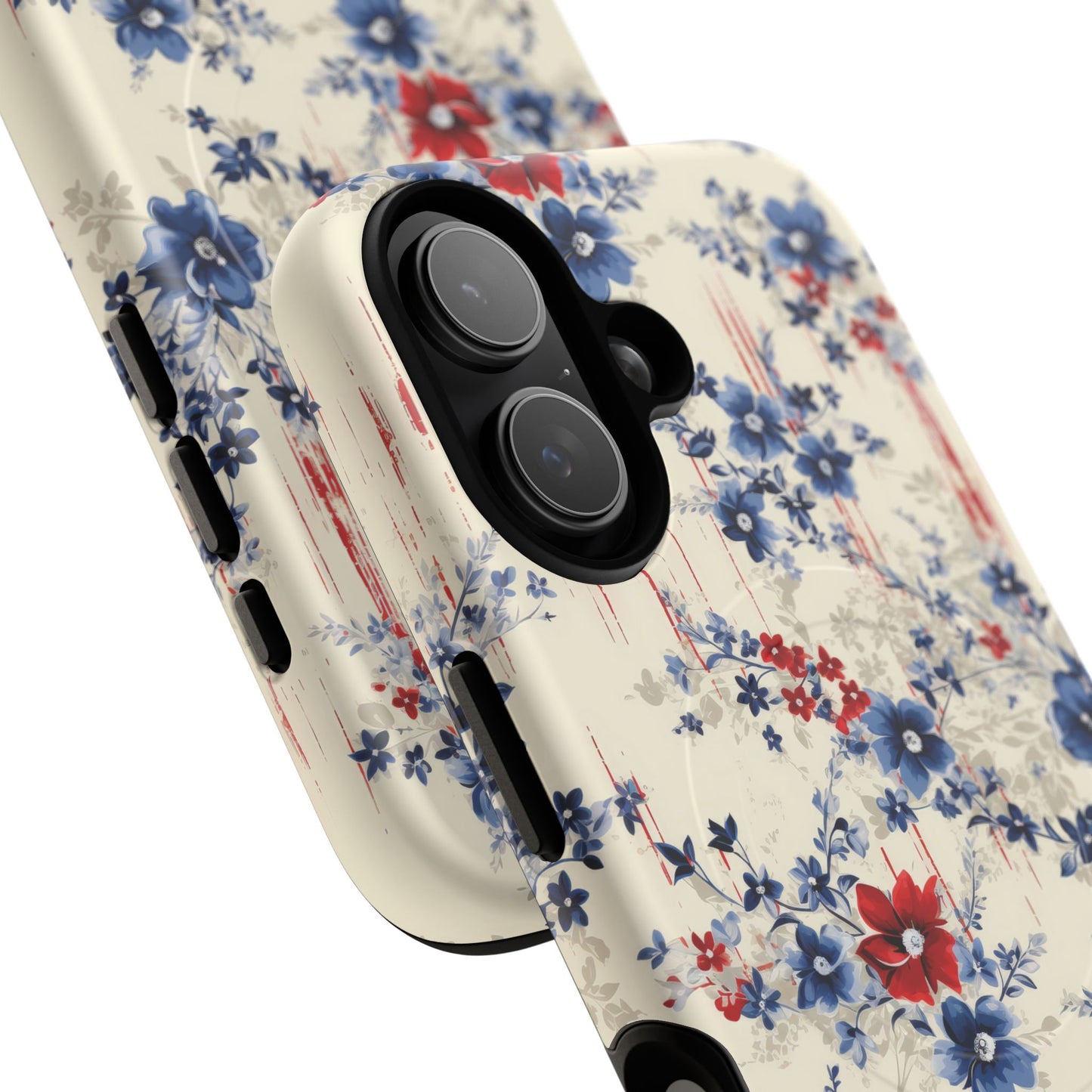 Americana Blossom Drift Tough Magnetic iPhone Case - Durable, Chic, Personalized for Floral Lovers, Gift for Her, Spring Style, iPhone Accessories