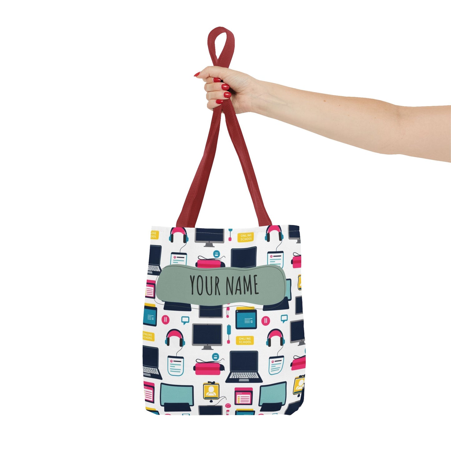 Techie Tote Bag - Stylish Personalized Tote for Students, Gift for Tech Lovers, Eco-Friendly Shopping Bag, Back to School.