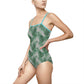 Grey Tropical Bliss Women's One-piece Swimsuit (AOP)