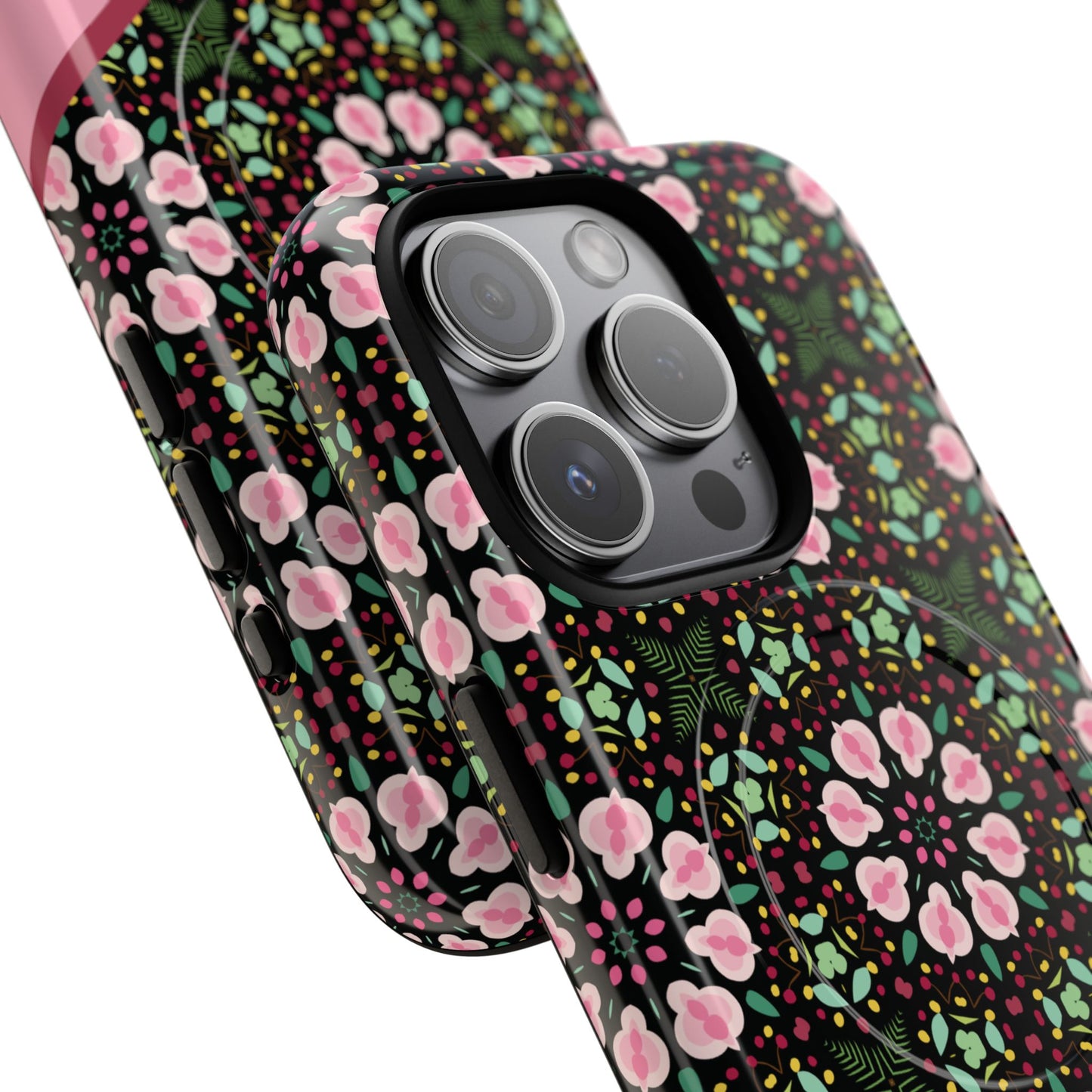 Personalized Twilight Petal Tapestry Floral Tough Magnetic MagSafe® iPhone Case, Durable iPhone Protector, Unique Gift for Her, Stylish Tech Accessories.