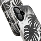 Personalized Monochrome Monstera Tropical Phone Case - Tough Magnetic MagSafe® Cases, Gifts for Nature Lovers, Stylish Phone Accessories, Gifts for Her.