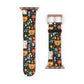 Whimsical Feline Garden Watch Band for Pet and Floral Lovers,