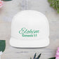 Green Elohim, Genesis 1:1 Snapback Cap - Faith-Inspired Flat Bill Hat, Baseball Hat, Perfect for Gifts, Daily Wear, Spiritual Events.