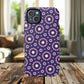 Violet Nova Bloom Stylish Tough Magnetic iPhone Case, Purple Floral iPhone Cover, Durable Cell iPhone Protector, Gift for Her, Mother's Gift