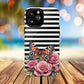 Butterfly & Roses Tough iPhone Magnetic Case, Floral iPhone Cover, Nature-Inspired, Gift for Her, Trendy Accessories