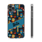 Phone Case — Colorful Abstract Faces Clear Impact-Resistant Case