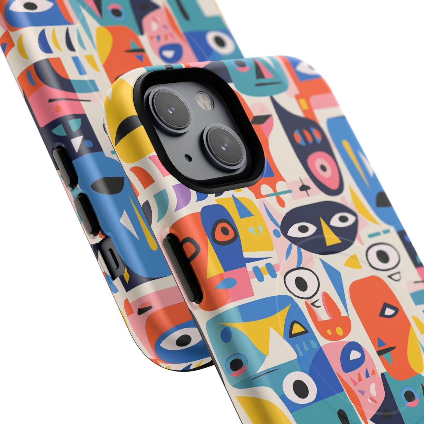 Personalized Vibrant Phone Case,  Magnetic iPhone Cover, Colorful Abstract Protection, Trendy Gift, Unique Tech Accessory, Art Phone Case