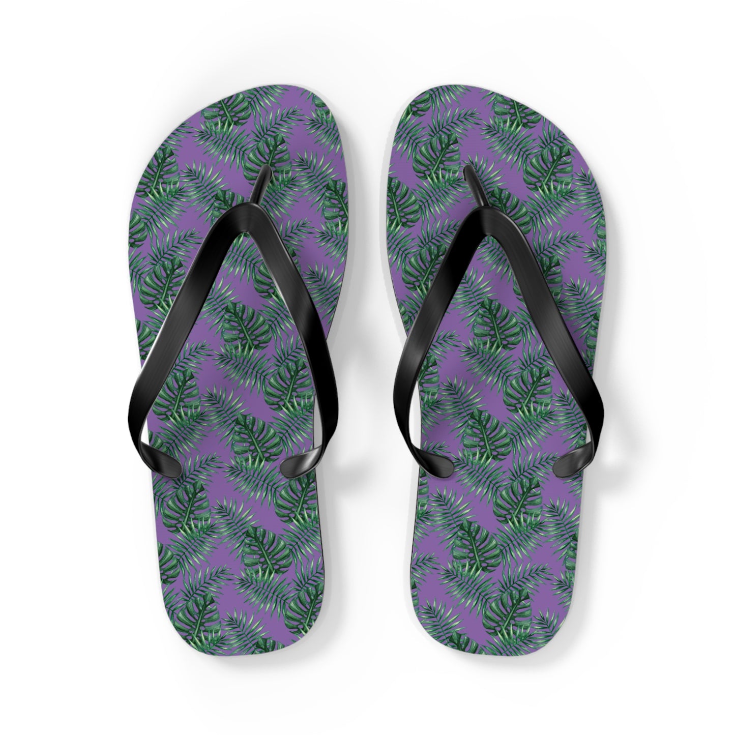 Purple Tropical Bliss Flip Flops