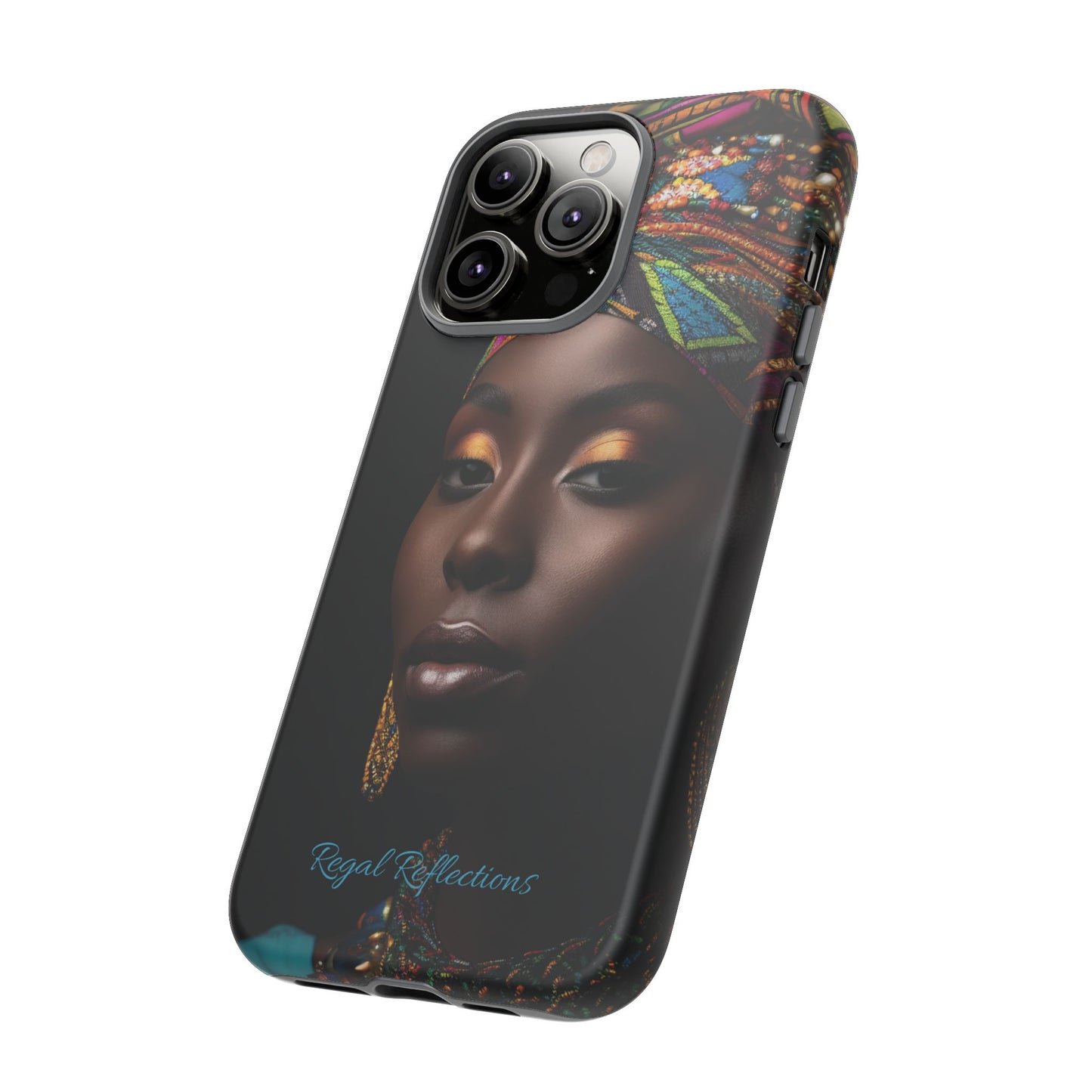 Regal Reflections: African Majesty iPhone, Samsung and Google Tough Phone Cases.