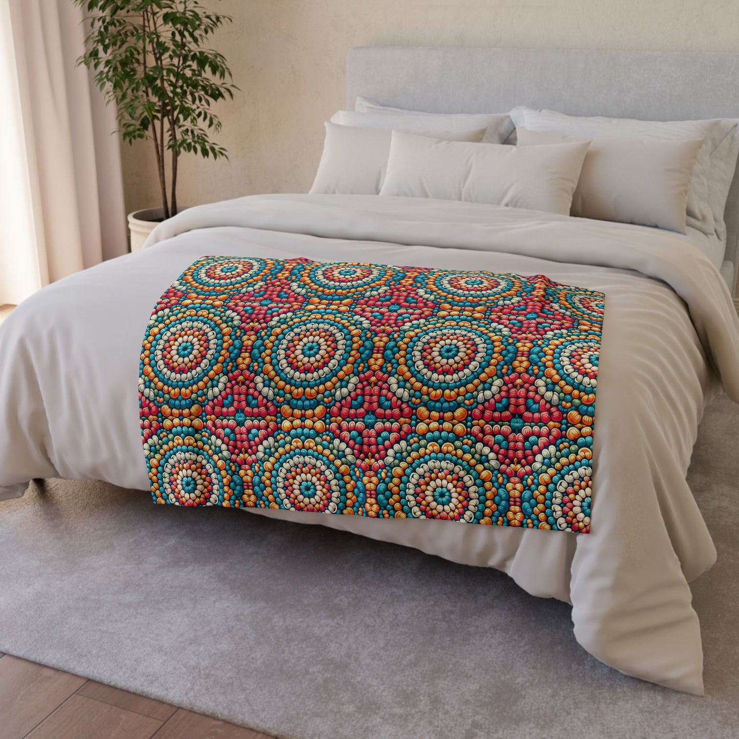 ''Kaleidoscope Soft Minky Blanket''