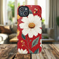 Floral Fusion Tough Magnetic Phone Case | Flower Design, Durable Protective Cover, Gift for Her, Spring Style, Unique Phone Accessory.