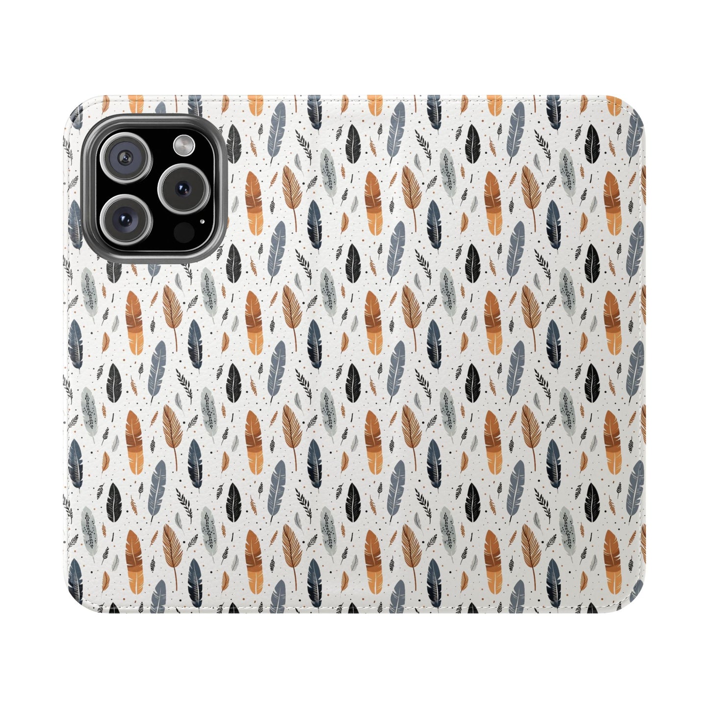 Whispering Feathers iPhone and Samsung Flip Cases