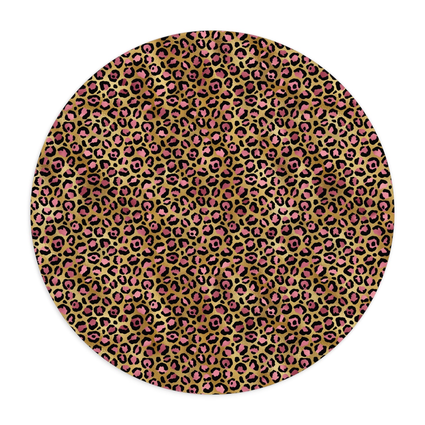 Leopard Luxe Print Mouse Pad - Stylish Desk Accessory for Animal Lovers