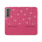 Personalized Pink Bow Coquette Flip iPhone and Samsumg Case — Custom Name or Affirmation Wallet Cover