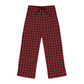 Red Plaid Perfection Women's Pajama Pants (AOP).