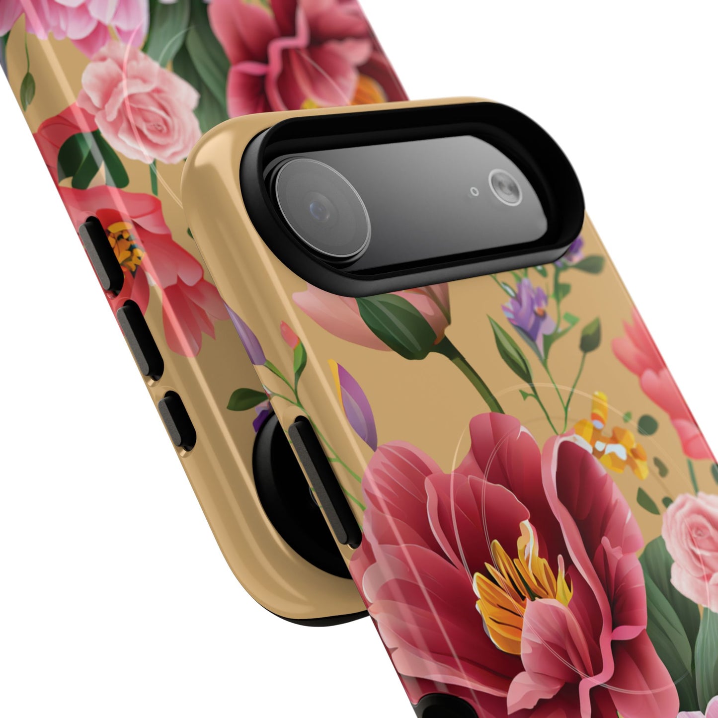 Sunset Botanica Tough iPhone Magnetic Case, Gifts for Her, MagSafe® iPhone® Tough Case, iPhone 13, 14, iPhone 15, iPhone 16, 17, Pro, Pro Max, Plus.