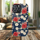 Liberty in Bloom Tough iPhone Magnetic Case, Floral Design, Gift for Moms, Gift for Dads,  iPhone Accessories, Patriotic iPhone Accessory.