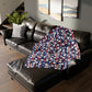 Patriotic Waves Soft Minky Blanket