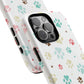 Pet Lover Magnetic iPhone Case - Cute Paw Print Design, Tough Magnetic Cases for Dog and Cat Owners, Gift for Animal Lovers