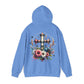 Faith and Floral Cross Unisex Gildan Hoodie Sweatshirt