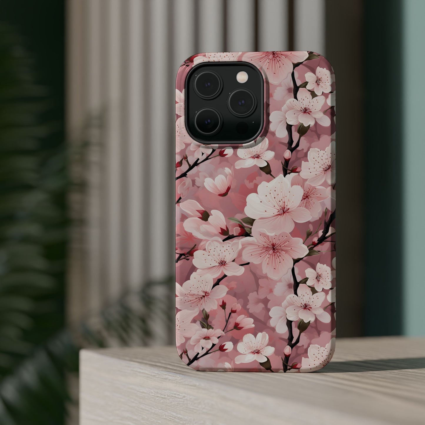 Cherry Blossom Magnetic Tough iPhone Cases