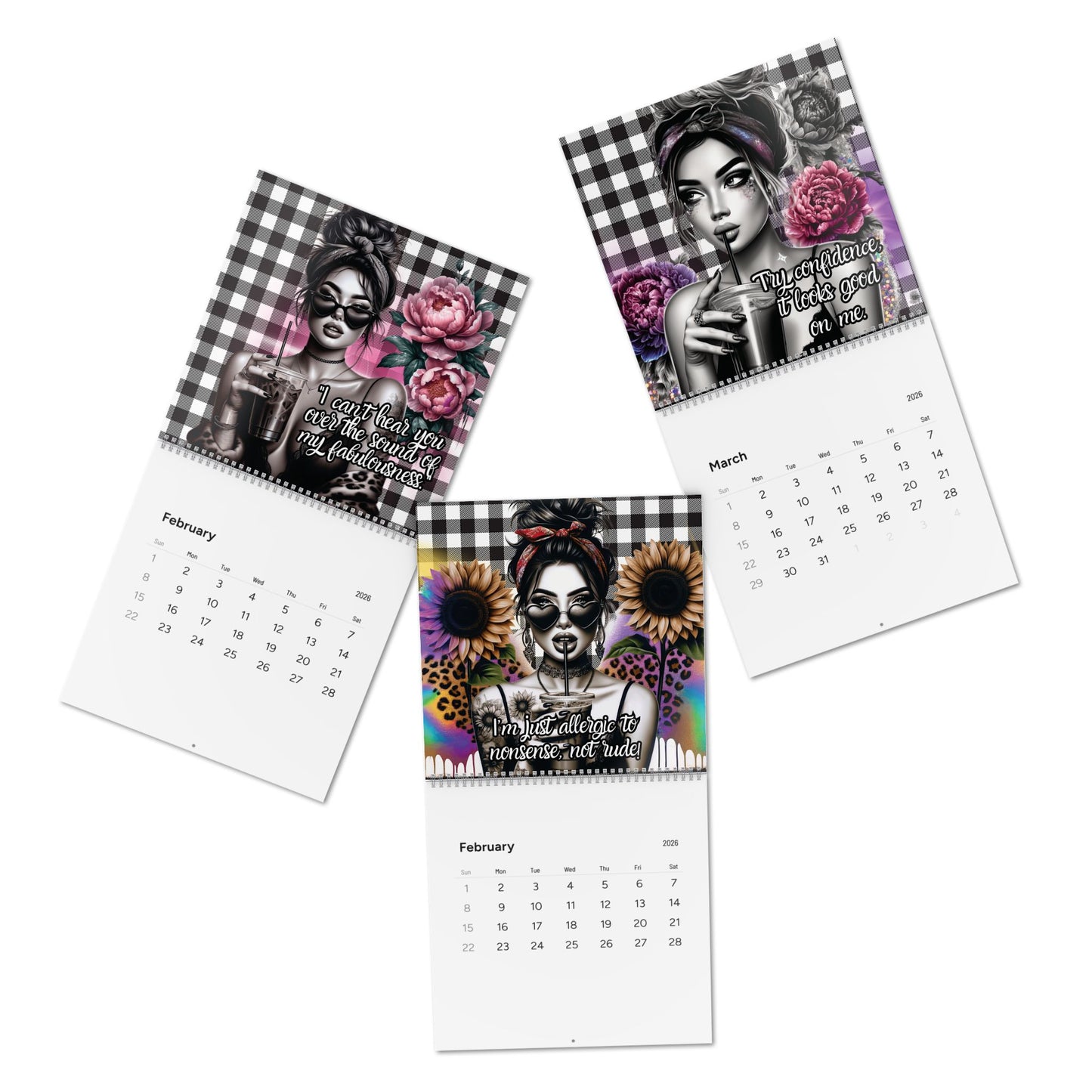 365 Days of Sass Wall Calendar — Bold & Brilliant Attitude (2026)