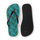 Turquoise Tropical Bliss Flip Flops