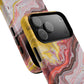 Colorful Red Marble iPhone Case, Tough Magnetic Cases, Stylish iPhone Protection, Unique Gift for iPhone Lovers, iPhone Accessories