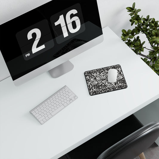 Urban Graffiti Gamer Abstract Non-Slip Mouse Pad - Stylish Desk Accessory for Gaming Enthusiasts