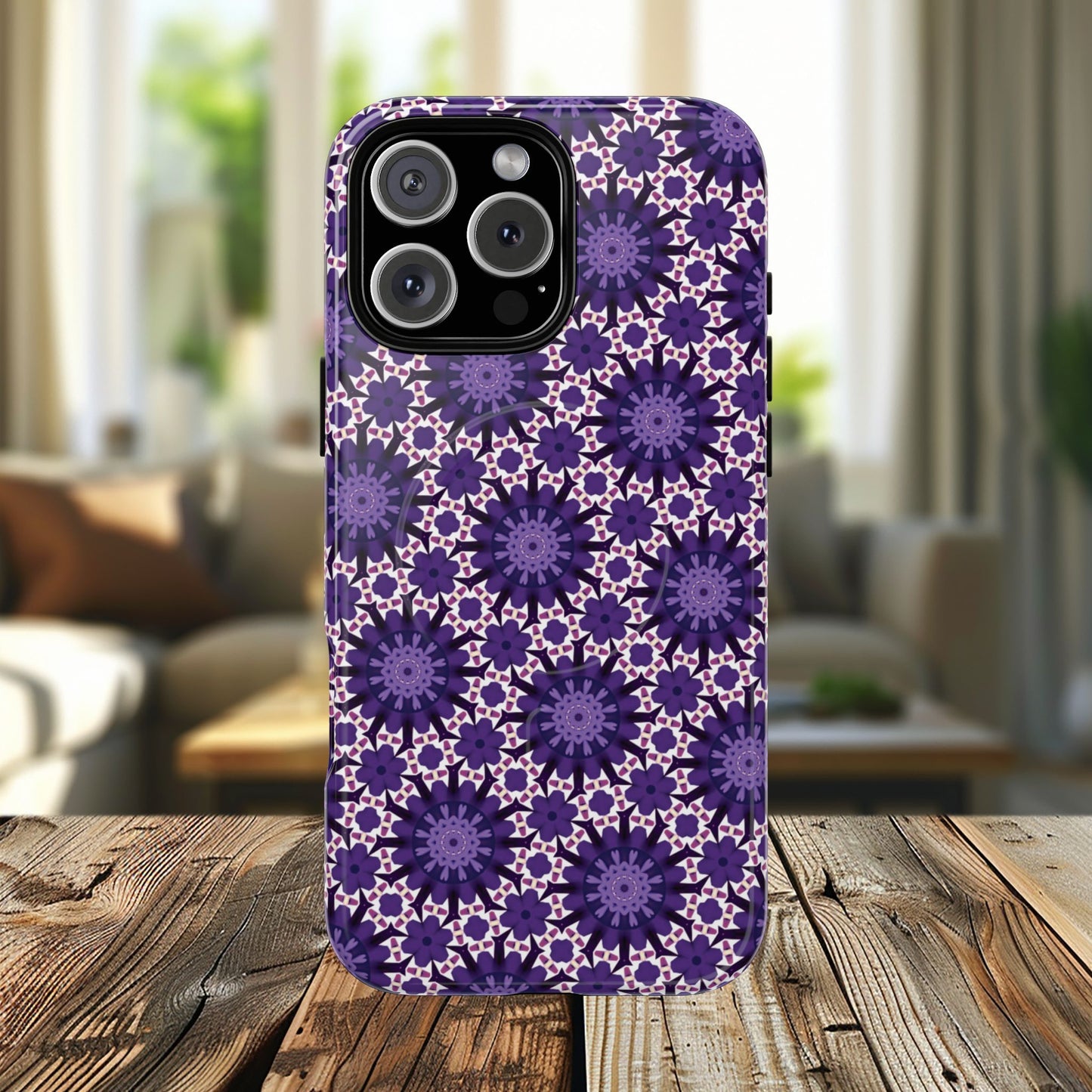 Twilight Petal Mirage Magnetic iPhone Cases, Unique Floral Designs, Tough Protection, Gift for Her, iPhone Accessories, Custom Cases