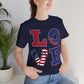 Patriotic Love Unisex Jersey Short Sleeve Tee