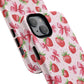 Strawberry Blush Coquette Magnetic Tough iPhone Cases - Funky Fruit Cases, Floral iPhone Cover, Trendy Gifts, iPhone Accessories, Strawberry Lover