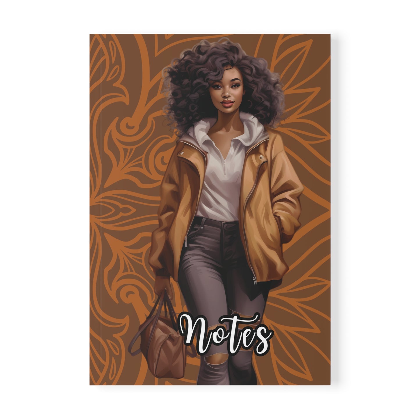 Chic A5 Notebook - "Notes" & "Embrace the Journey" Design for Inspiration