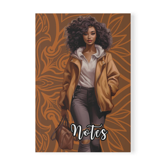 Chic A5 Notebook - "Notes" & "Embrace the Journey" Design for Inspiration