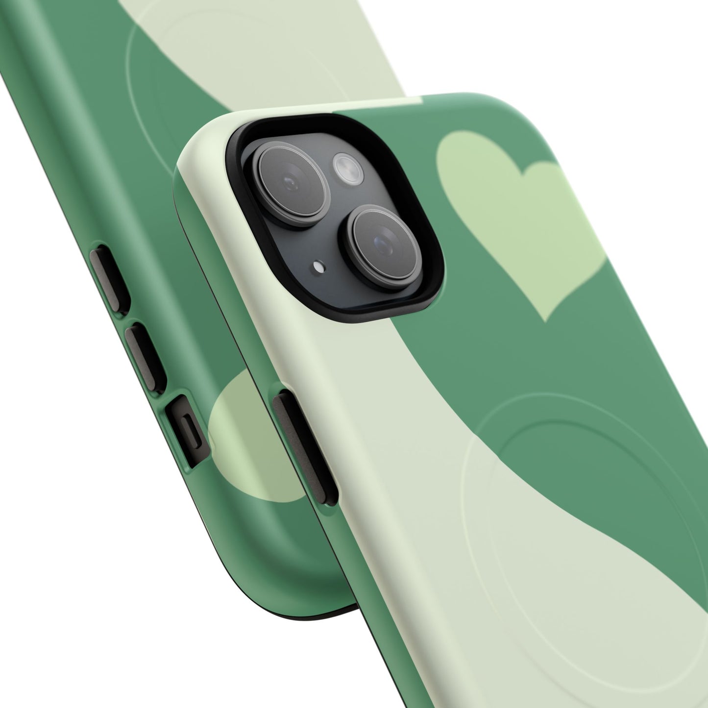 Tough Magnetic iPhone Case with Heart Design, Perfect for Gifts, Valentine's Day, Everyday Use, Stylish Protection, IPhone Cover