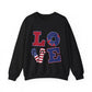 Patriotic LOVE Unisex Heavy Blend™ Crewneck Sweatshirt