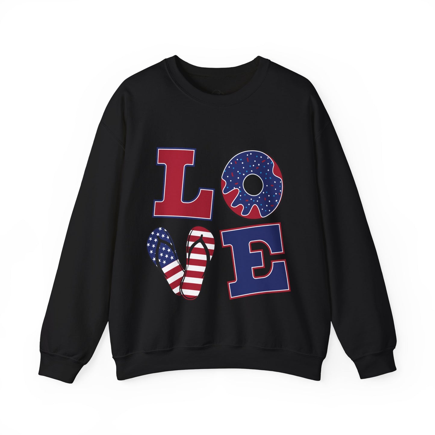 Patriotic LOVE Unisex Heavy Blend™ Crewneck Sweatshirt