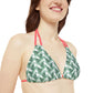 White Tropical Bliss Strappy Bikini Set (AOP)