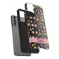 Personalized Gold & Pink Confetti Tough Phone Case — Glitter Dot Protective Phone Cover