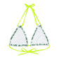 White Tropical Bliss Strappy Triangle Bikini Top (AOP)- (PY)