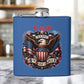 Personalized 4th of July Stainless Steel Flask – Patriotic Eagle Hip Flask (6 oz)
